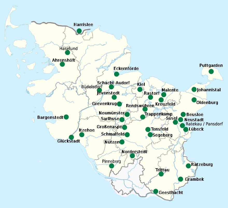 Schleswig-Holstein Landkarte